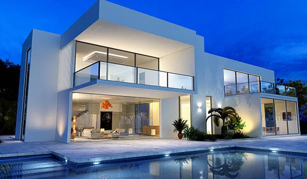 Nambiar Aranyaka Contemporary Duplex Villa Facade