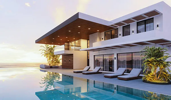 Nambiar Aranyaka Luxury Villa Infinity Pool Sunset